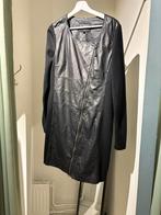 Claudia strater jurk zwart echt leer 44 als nieuw, Ophalen of Verzenden, Zo goed als nieuw, Zwart, Jurk