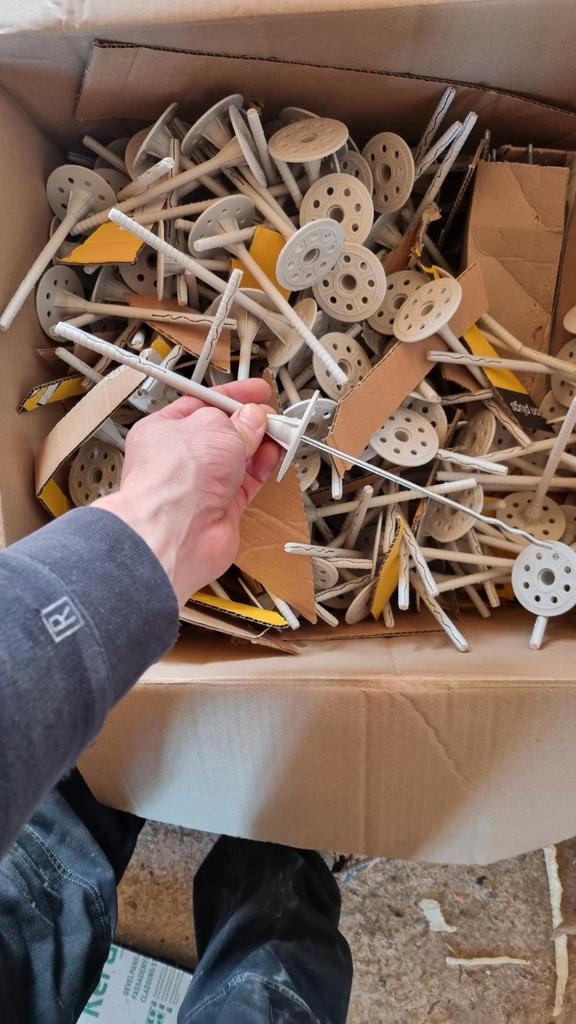 Spouwankers met pluggen - 25cm anker 16cm plug, Doe-het-zelf en Verbouw, Isolatie en Afdichting, Nieuw, Overige materialen, Minder dan 4 cm