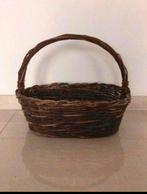 Rieten Mand met hengel, Ophalen of Verzenden, Rechthoekig, Riet