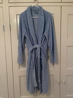 Blauwe ochtendjas XL met witte stippen, Ophalen of Verzenden, Zo goed als nieuw, Maat 46/48 (XL) of groter, Blauw