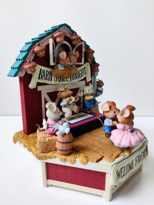 Vintage muziekdoos Haystack Hoedown, Antiek en Kunst, Curiosa en Brocante, Ophalen