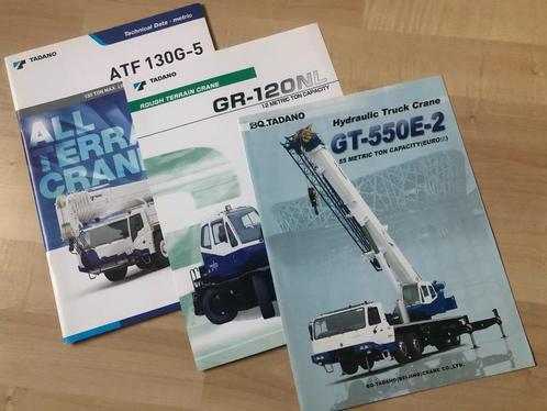 3 folders Tadano, Boeken, Catalogussen en Folders, Zo goed als nieuw, Ophalen of Verzenden
