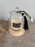 Action | Kaars vanille | Stolp | Glas & Hout | Crème & Beige, Ophalen of Verzenden, Zo goed als nieuw