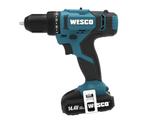 Accuboormachine (Wesco WS2723K2 14,4V), Variabele snelheid, Ophalen of Verzenden, Minder dan 400 watt, Zo goed als nieuw