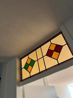 Glas in lood bovenlicht, Ophalen, Gebruikt, 80 tot 120 cm, Overige typen