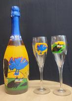 Corneille fles Brut met 2 glazen - ongebruikt, Ophalen