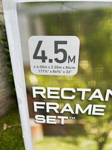 Mooi, groot Intex opzetzwembad (4,5x2,5 mtr) beschikbaar voor biedingen