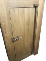 Licht eiken massieve 1- deurs kast 105 cm breed- 175 cm hoog, Huis en Inrichting, Ophalen, 150 tot 200 cm, Zo goed als nieuw, Eikenhout