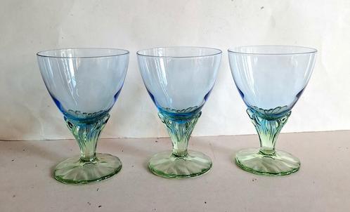 Bormioli Rocco Italy drie ijs/fruit kristallen coupes Bahia., Verzamelen, Glas en Borrelglaasjes, Gebruikt, Overige typen, Ophalen of Verzenden