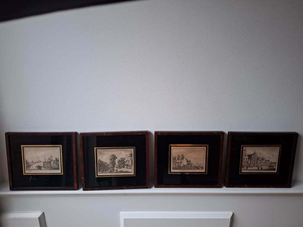 4 Oude Pentekeningen J. Beijer 1736 - Utrecht & De Bilt, Ophalen