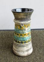Bay Keramik 76 25 vintage vaas West-Germany rustiek mat, Huis en Inrichting, Woonaccessoires | Vazen, Minder dan 50 cm, Groen
