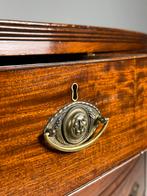 Mahonie Bowfront commode 19e eeuw, Ophalen, Zo goed als nieuw, 25 tot 50 cm, Minder dan 100 cm