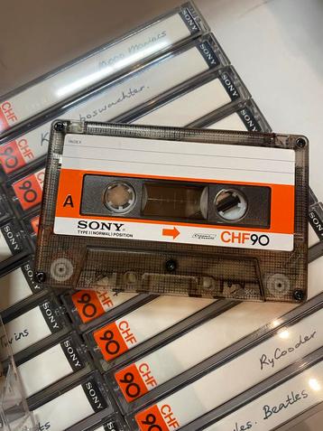 Zeldzame SONY CHF90 Cassettebandjes - Vintage tapes 1980s beschikbaar voor biedingen