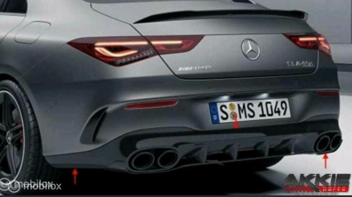 Mercedes cla 45S AMG EARO Bumper achter diffuser a1188859501, Auto-onderdelen, Carrosserie en Plaatwerk, Bumper, Achter, Gebruikt
