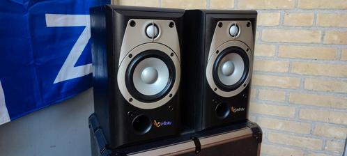 Infinity Alpha 10 - Boekenplank speakers zwart., Audio, Tv en Foto, Luidsprekers, Gebruikt, Front, Rear of Stereo speakers, 60 tot 120 watt