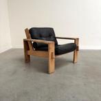Asko Bonanza fauteuil jaren 60 70 Scandinavisch design leer, Ophalen, 75 tot 100 cm, Gebruikt, Vintage design