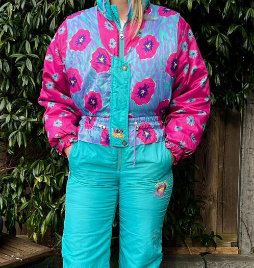 Vintage Retro Skipak XS/S, Kleding | Dames, Wintersportkleding, Gedragen, Pak, Maat 34 (XS) of kleiner, Ophalen of Verzenden