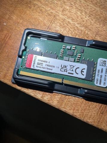 ram laptop kingston kvr48s40bs6 8 8gb ddr5 4800mt s SODIMM beschikbaar voor biedingen