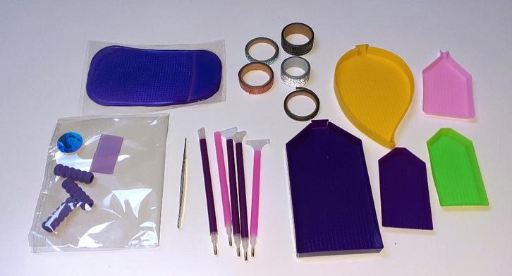 Diamond Painting materiaal lot 21 stuks, Hobby en Vrije tijd, Knutselen, Nieuw, Materiaal, Verzenden