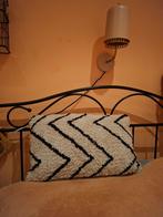 HK Living Kussen met Zigzag Patroon, Huis en Inrichting, Woonaccessoires | Kussens, Ophalen, Zo goed als nieuw, Beige, Rechthoekig