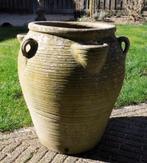 Antieke Terracotta aardbeienpot., Tuin en Terras, Bloembakken en Plantenbakken, Ophalen, Steen, Gebruikt, Minder dan 60 cm