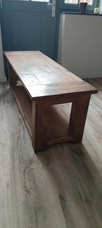 Salontafel, massief hout, op maat laten maken, Huis en Inrichting, Ophalen, Minder dan 50 cm, Gebruikt, 100 tot 150 cm