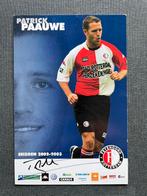Feyenoord spelerskaart Paauwe met handtekening, Ophalen of Verzenden, Zo goed als nieuw, Feyenoord, Spelerskaart