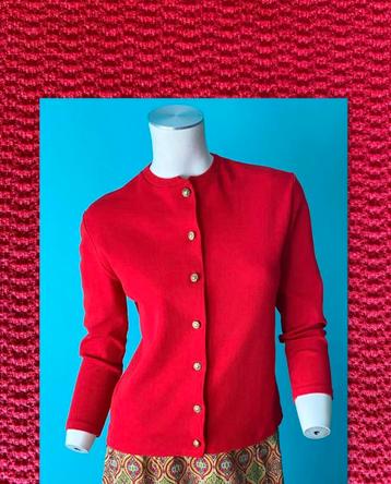 Vintage originele jaren 70 vestje rood maat 40 beschikbaar voor biedingen