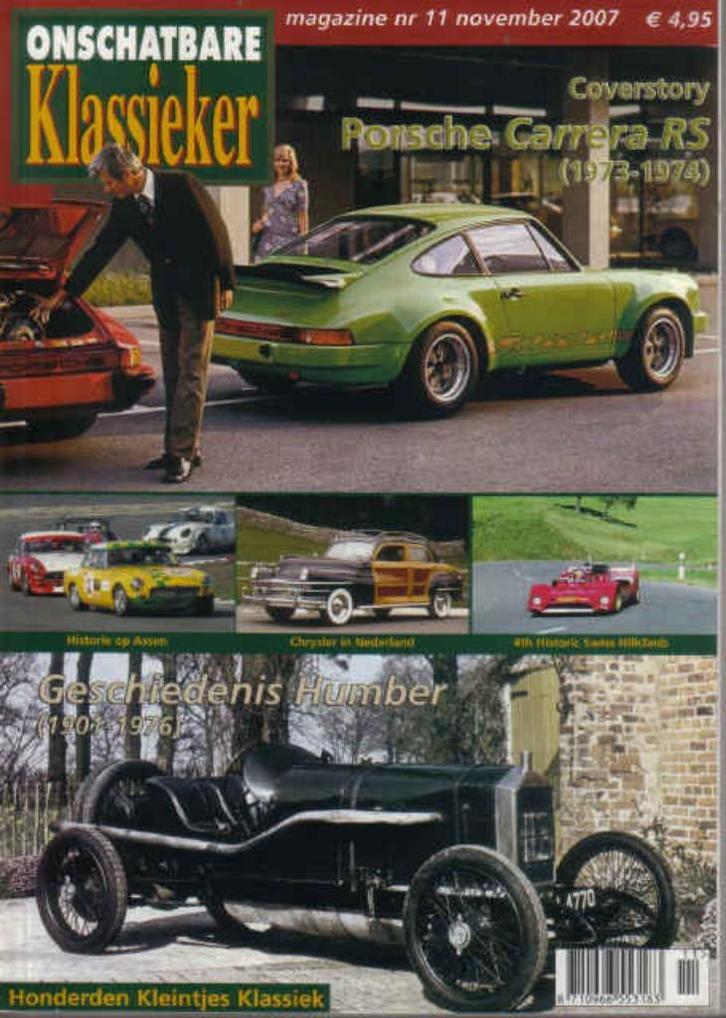 OK 11 2007 : Porsche 911 Carrera RS - Chrysler - Humber, Boeken, Auto's | Folders en Tijdschriften, Gelezen, Algemeen, Ophalen of Verzenden