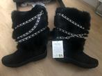 NIEUW! Snowboots zuivere scheerwol en echt bont gevoerd, Ophalen of Verzenden, Nieuw, Zwart, Snowboots
