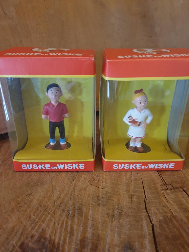 Suske en wiske poppetjes, Verzamelen, Ophalen of Verzenden, Suske en Wiske, Zo goed als nieuw, Beeldje of Figuurtje