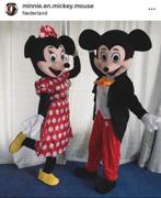 TE HUUR Minnie mouse en Mickey mouse kostuum, Hobby en Vrije tijd, Feestartikelen | Verhuur, Zo goed als nieuw, Ophalen, Verjaardag