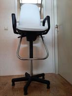 Stoel visagist/ kapper, Ophalen, Kunststof, Makeup stoel, Wit