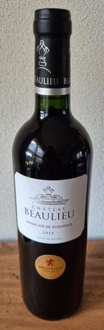 2015 Chateau Beaulieu grand vin de bordeaux Frankrijk, Frankrijk, Ophalen of Verzenden, Zo goed als nieuw, Rode wijn