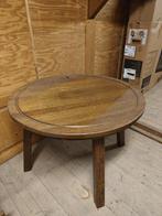 Eiken houten salontafel, Ophalen, 100 tot 150 cm, 50 tot 100 cm, Zo goed als nieuw