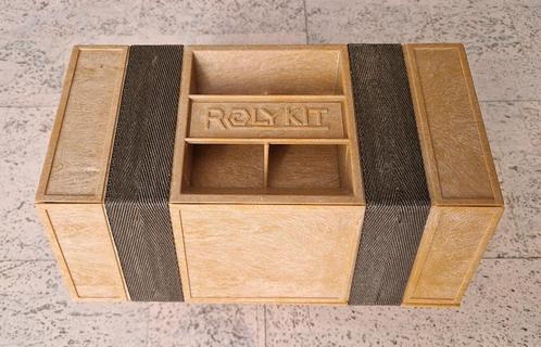 Vintage Rolykit opbergbox uit de jaren 70, Doe-het-zelf en Verbouw, Gereedschapskisten, Zo goed als nieuw, Ophalen of Verzenden