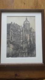 Gravure louis landre 1875-1952. Het kolkje te amsterdam, Ophalen