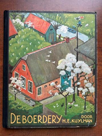Oud plaatjesalbum DE BOERDERY met 140 plaatjes uit 1936 beschikbaar voor biedingen