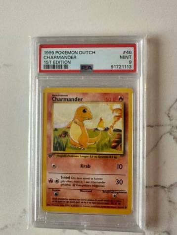 Pokémon Charmander & Charmeleon 1st Edition - PSA 9 MINT! beschikbaar voor biedingen