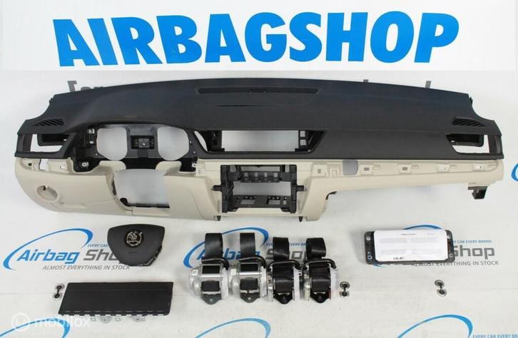 Airbag set - Dashboard zwart/beige Skoda Superb (2015-heden), Auto-onderdelen, Dashboard en Schakelaars, Gebruikt, Ophalen of Verzenden