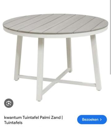 Mooie TUINTAFEL Palmi Zand - NIEUW in Verpakking. beschikbaar voor biedingen