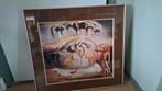 Poster en lijst van Salvador Dali, 50 tot 75 cm, Ophalen of Verzenden, Zo goed als nieuw, Schilderij