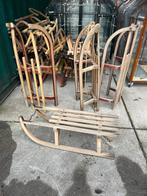 Vintage Houten Sleeën -  Slee hout sleetje, Ophalen
