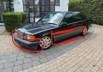 Mercedes 190 e facelift bumpers en zijlijsten beschikbaar voor biedingen