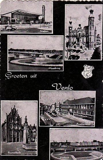 Venlo groeten uit 6-vensterkaart ca. 1960,  beschikbaar voor biedingen
