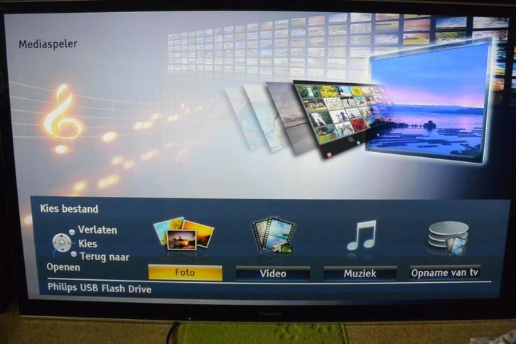 Panasonic Viera plasma TX-P55VT50 3D-tv  55inc, Audio, Tv en Foto, Televisies, Gebruikt, 100 cm of meer, Full HD (1080p), Panasonic