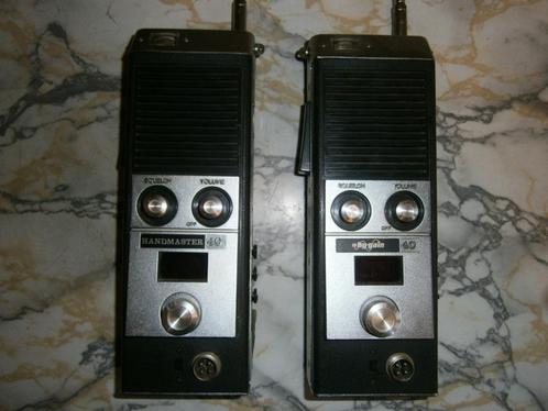 2 Portofoons 27 Mhz 5 Watt AM 40 ch Hy-Gain 40 Handmaster 40, Telecommunicatie, Portofoons en Walkie-talkies, Gebruikt, Portofoon of Walkie-talkie