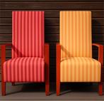 Set van 2 fauteuils retrostyle, Ophalen, Zo goed als nieuw, 75 tot 100 cm, 50 tot 75 cm