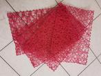 4 fuchsia roze placemats, Ophalen of Verzenden, Nieuw