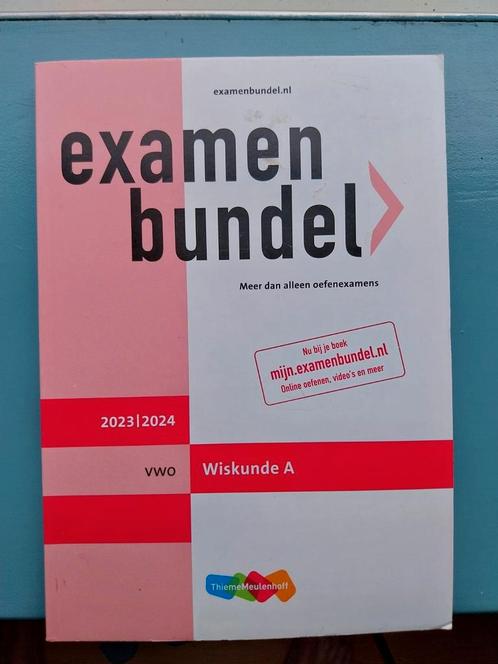 Examenbundel vwo Wiskunde A 2023-2024, Boeken, Schoolboeken, Zo goed als nieuw, Nederlands, VWO, Ophalen of Verzenden